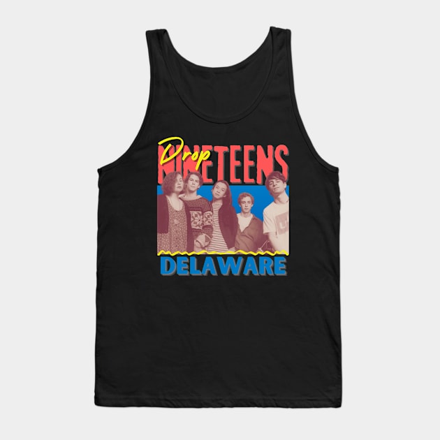 Drop Nineteens Vintage 1990 // Delaware Original Fan Design Artwork Tank Top by A Design for Life